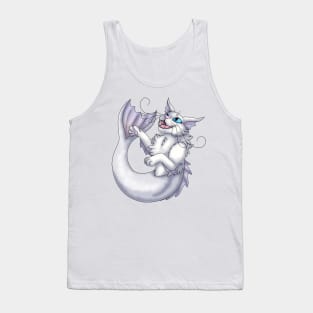 Purrmaid: White Tank Top